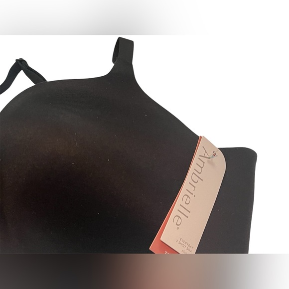 Ambrielle everyday t-shirt bra plunge , cleavage enhancing push up-black, 38B - Picture 2 of 4